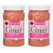 J-Basket Pink Sushi Ginger In Jar 340G (Pack of 2)