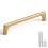 YAGU Modern 5 Pack Polished Brass Cabinet Pulls 5 Inch Hole Center Kitchen Drawer Handles 1