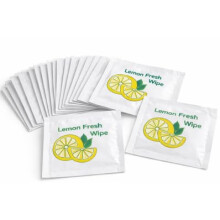 100 Pack Lemon Hand Wipes ? Individually Wrapped Refreshing Lemon Scented Towelettes ? Quick Drying Wet Wipes for Hands & Face ? Perfect for