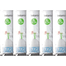 5 x Brabantia Pack Of 20 Extra Strong Perfect Fit G Size 23-30L Waste Bin Liners