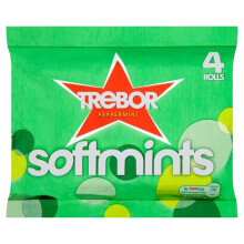 Trebor Softmints Peppermint (4 per Pack - 179g) - Pack of 2