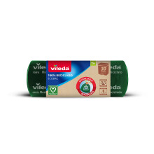 Vileda - Reinforced ecobag trash bag, 30L, 100% recycled, green