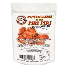 MISTER MARINADE Portuguese Peri Peri BBQ Rub Seasoning 250g Big Pack, Authentic Blend of Chillies Peppers & Herbs for Restaurant Quality Peri Peri