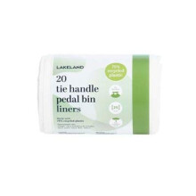 20 Lakeland Tie Handle Small Pedal Bin Liners ? 25L
