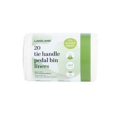 Lakeland 20 Lakeland Tie Handle Small Pedal Bin Liners ? 25L