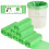 200 Counts 1.2 Gallon 6L Small Biodegradable Bin Bags, Compostable Caddy Liners 1