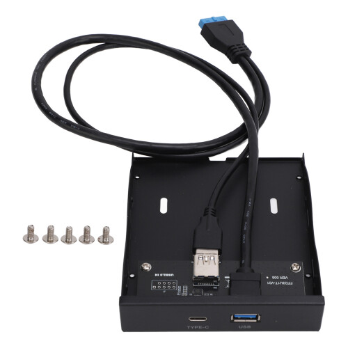 USB 3.2 GEN1 Front Panel Hub 5Gbps Type C + USB 3.0 for PC 1