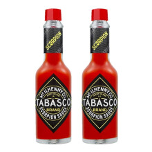 Tabasco Scorpion Sauce Hot Chilli Peppers Rare (2 Pack)