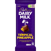 Cadbury Dairy Milk Tropical Pineapple 180 g (Australia Import)
