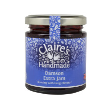 Claire's Handmade | Damson Extra Jam | Breakfast Treat | Great Taste | Tangy Flavour | Gluten Free | GMO Free | Suitable for Vegetarians & Vegans |
