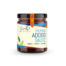Filipino Adobo Sauce from RoniB?s Kitchen 190ml ? Vegan Traditional Adobo Sauce Philippine Style Made with Soy Sauce, Cider Vinegar and Garlic