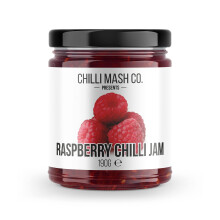 Raspberry Carolina Reaper Chilli Jam 190g - Chilli Mash Co - Sweet and Spicy Raspberry Jam Made with British Raspberries and Hot Carolina Reaper