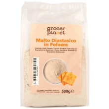 Grocer Planet - Diastatic Malt Powder (500g) | High Diastatic Power | Barley Malt for Bread Making