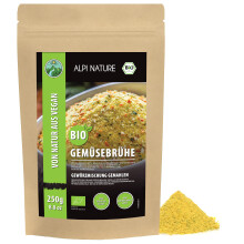 Alpi Nature Organic Vegetable Broth Seasoning Blend 250g 8.8 oz, Soup Seasoning Salt