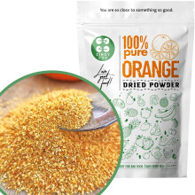Pure Dried Orange Peel Powder | Whole Dried Fruit Orange Zest | Coarse Dried Orange Peel - for Turkish Tea, Cheesecake Cake Topping Protein Smoothie