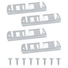 IWIWE N 6560 Vloergidsset voor Schuifdeuren Geschikt voor Prime-Line N 6560 Stalen Deurgidsen voor Vloer