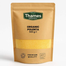 Organic Coarse Cornmeal (Polenta) 500g ? Certified Organic, Vegan & Non-GMO ? Resealable Bag ? No Additives or Preservatives ? Stone-Milled for