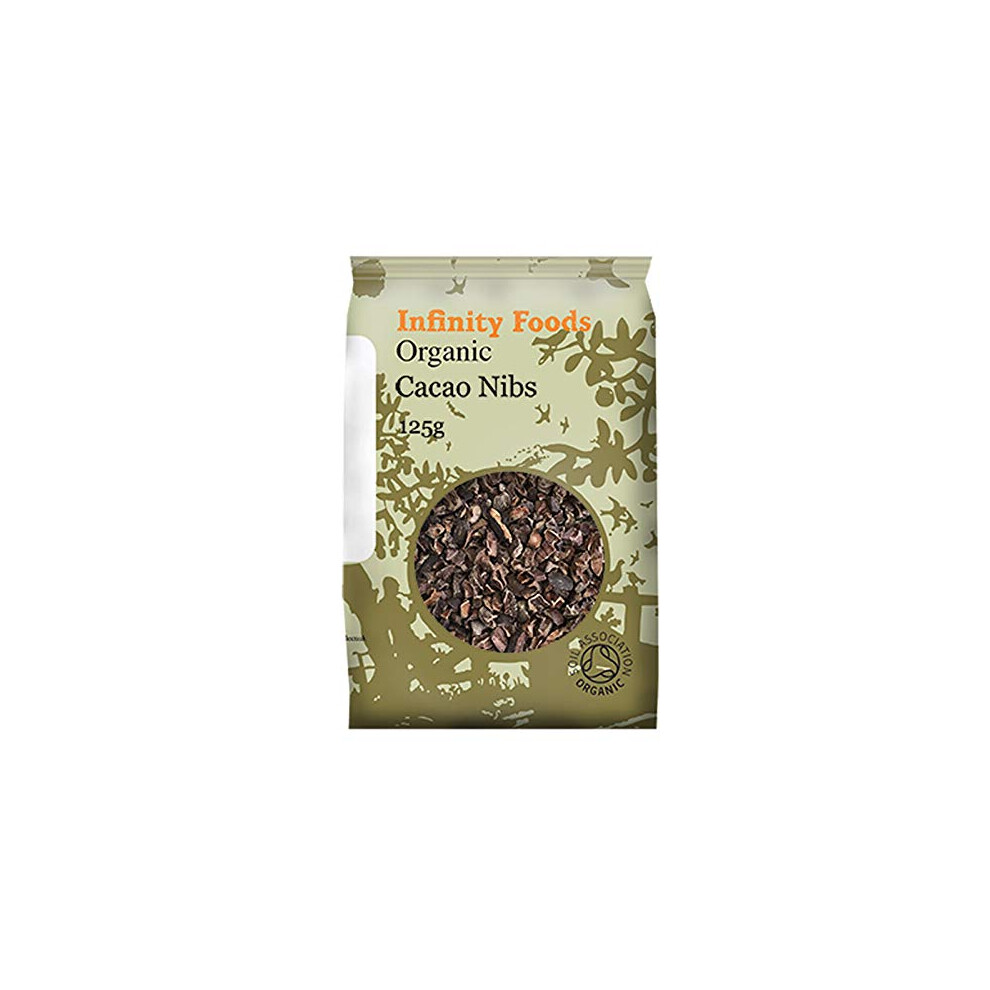 Infinity Foods Organic Cacao Nibs, Raw 125G