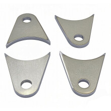 Weld on Tabs, Steel Shock mounts, Universal Weld on Tabs Axle Mount with a 1/2" Hole. 2-11/16" Height, 2-4/9" Wide, 1/4" Thick Pack of 4 Tabs Steel Mo