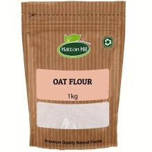 Oat Flour 1kg by Hatton Hill, Low-Carb Oat Flour with Protein & Dietary Fiber, Vegan, for Baking, Cooking & More, Non-GMO