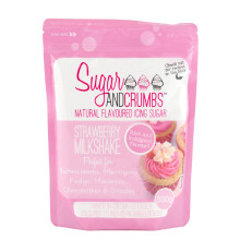 Strawberry Milkshake Natural Flavoured Icing Sugar for Cakes and Bakes - Dairy, Nut and Gluten Free - 500g