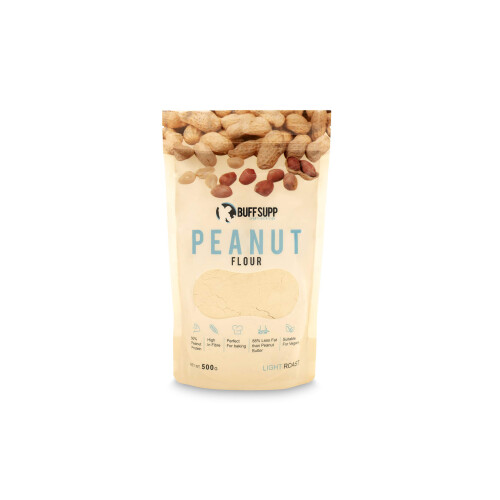Hipp BuffSupp, Premium Peanut Flour, Light Roast, 500g, (17.63oz)
