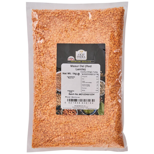 Old India Masur Dal (Red Lentils) 1kg
