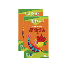 Fish 4 Ever | Sardines in Organic Piri Piri Sauce ? Sustainably Fished in Portugal, Canned in Spicy Organic Sauce, High in Omega-3, Clean Ingredients,