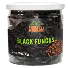 VIGOROUS MOUNTAINS Dried Black Fungus Woodear Mushrooms for Cooking (2.00, ounces)