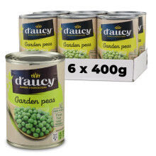 D'Aucy Garden Peas 400g (Pack of 6)