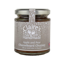 Claire's Handmade - Apple and Pear Cheeseboard Chutney (200g) -Traditionally Made Cheeseboard Treat made with Ripe Apples & Fragrant Pears, Suitable