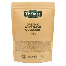 Organic Wholemeal Couscous - Nutritious and Flavorful - No Additives, No Preservatives, Raw, Vegan, and Non-GMO - Perfect for Salads, Stews, and Side