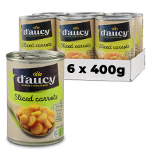 D'Aucy Sliced Carrots 400g (Pack of 6)