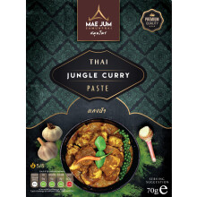 Authentic Thai Jungle Curry Paste by Mae Jum | 1 pack x 70g | Very Spicy | Great Taste Award Winner | Up to 8 Servings per Pack | 100% Natural | Vegan