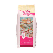 FunCakes Mix for Royal Icing, Easy to Use, for Cake and Cookie Decorating, Beautiful Glaze, Only Add Water, Halal, 900 g.