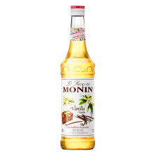 MONIN Premium Vanilla Syrup 700ml for Coffee and Cocktails. Vegan-Friendly, Allergen-Free, 100% Natural Flavours and Colourings