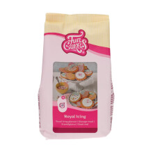 FunCakes Mix for Royal Icing, Easy to Use, for Cake and Cookie Decorating, Beautiful Glaze, Only Add Water, Halal, 450 g.