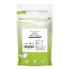 yourhealthstore 100% Pure Lactose Free Whole Milk Powder 300g, No Additives, No Added Sugar, No Soy Lecithin, No Bovaer, Vegetarian, (Recyclable