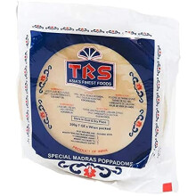 TRS Madras Poppadoms / Papads - (Pack of 4) (Each Packet is 200g)