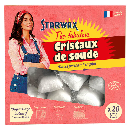STARWAX THE FABULOUS - Doses of soda crystals Ready to use - 1 dose = 1 wash - Degrease, scrub and wash walls - Ultra efficient - Natural origin -