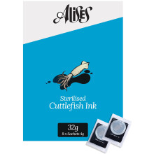 Alises 32g Squid (Cuttlefish) Ink Sachets (8 x 4g), of ready to eat, edible Ink