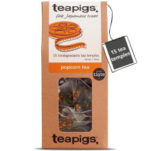 Teapigs Whole Leaf Popcorn Tea Bags (Genmaicha) - Authentic Japanese Green Tea with a Nutty, Roasted Taste - Made with Whole Green Tea Leaves for a