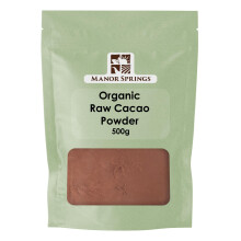 Organic Raw Cacao Powder 500g by Manor Springs Organic