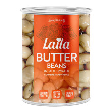 Laila Canned Butter Beans 12x400G (Cannelli Beans in Salted Water) (pack of 12)