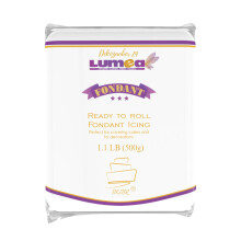 Dekozauber24 Fondant Icing 500g, for cakes and figurines, gluten free, ready to roll, edible cake decorations (White)