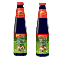 (2 Bottles) Lee Kum Kee Mushrooms Vegetarian Oyster Flavour Stir-Fry Sauce, 510 g