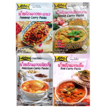 Thai Masman, Green, Panang, Red Curry Paste 50g Each