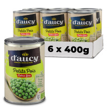D'aucy Peas Very Fine 400 g (Pack of 6)