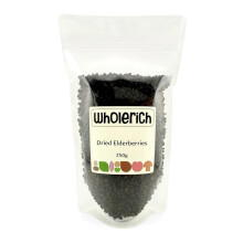 Dried Elderberries Whole (from Poland) 250g - Wholerich Foods