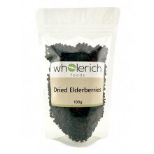 Dried Elderberries Whole (from Poland) 100g - Wholerich Foods